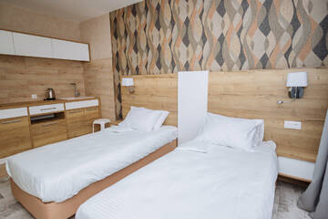 Двухместный номер Делюкс с 2 отдельными кроватями в Гостинице Маликон